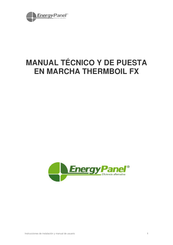 Energy Panel THERMBOIL TB500FX Manual Técnico Y De Puesta En Marcha