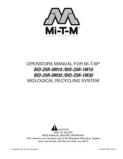 Mi-T-M BIO-25R-0M30 Manual De Instrucciones