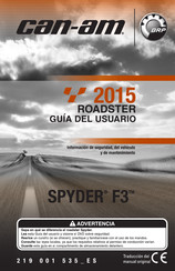 Can-Am SPYDER F3 2015 Guia Del Usuario