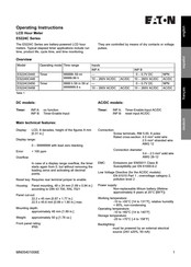 Eaton E5224C0440 Instrucciones De Operación