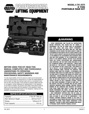 Napa CARLYLE TOOLS 791-3575 Manual De Instrucciones