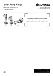 Xylem Lowara e-SVE Manual De Instalación, Uso Y Mantenimiento