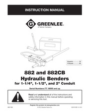 Greenlee 882CB Manual De Instrucciones