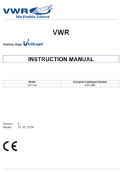 VWR HS1144 Manual De Instrucciones