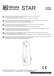 Telcoma Automations STAR2 Manual Istrucciones Y Catalogo Repuestos