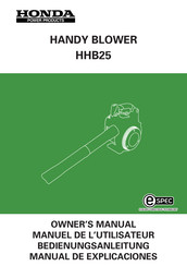 Honda HHB25 Manual De Explicaciones