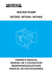 Honda WT20X Manual De Explicaciones