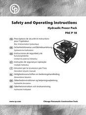 Chicago Pneumatic PAC P 18 Instrucciones De Seguridad Y De Funcionamiento