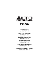 Alto Professional AX2304 Guia Del Usuario