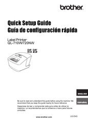 Brother QL-710W Guía De Configuración Rápida