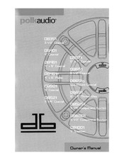 Polk Audio DB461 Manual Del Proprietário