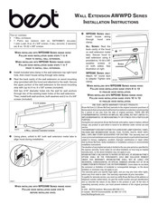 Best WPD39M Serie Instrucciones De Instalación