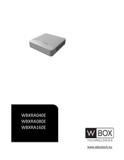 W Box Technologies WBXRA160E Manual De Instrucciones