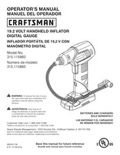 Craftsman 315.115860 Manuel Del Operador