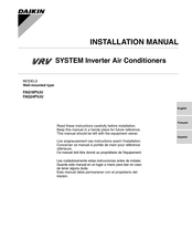 Daikin FAQ24PVJU Manual De Instalación