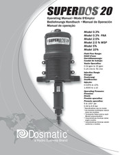 Hydro Systems Dosmatic SuperDos 20 0.3% Manual De Operación