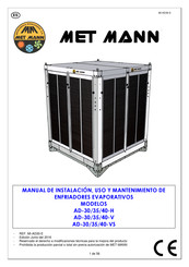 Met Mann AD-40-VS Manual De Instalación, Uso Y Mantenimiento