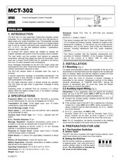 Visonic MCT-302 Manual De Instrucciones