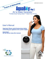 Atmospheric Water Solutions AquaBoy Pro II Manual Del Usuario