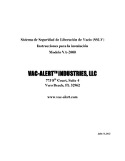 Vac-Alert VA-2000S Instrucciones Para La Instalación