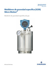 Emerson Micro Motion SGM Manual De Instalación