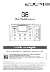 Zoom G6 Guia De Inicio Rapido