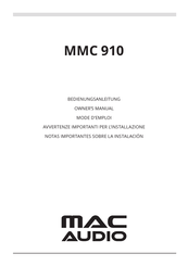 MAC Audio MMC 910 Manual Del Proprietário