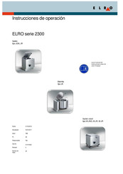 ELRO 2300 Serie Instrucciones De Operación