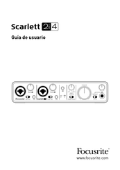 Focusrite Scarlett 2i4 Guía De Usuario