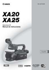 Canon XA25 Manual De Instrucciones