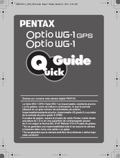 Pentax Optio WG-1 gps Guía Rápida De Inicio