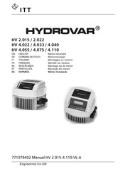 ITT HYDROVAR HV 4.033 Manual De Instrucciones