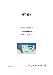 Promax GV-198 Manual De Instrucciones