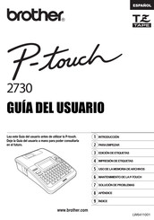 Brother P-touch 2730 Guia Del Usuario