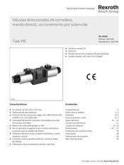 Bosch REXROTH WE Serie Manual De Instrucciones