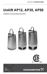 Grundfos Unilift AP50 Instrucciones De Instalación Y Funcionamiento