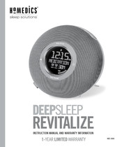 HoMedics DEEPSLEEP REVITALIZE Manual De Instrucciones E Información De Garantía