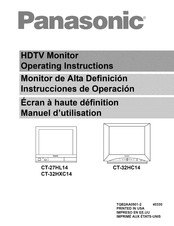 Panasonic CT-32HXC14 Instrucciones De Operación