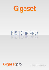 Gigaset N510 IP PRO Manual De Instrucciones