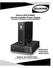 Evans UPSEV3KVA Manual De Propietario