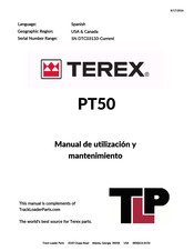 Terex PT50 Manual De Utilización Y Mantenimiento