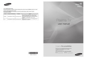 Samsung PN58A760T1F Manual De Instrucciones