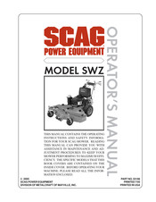 Scag Power Equipment SWZ36A-16KAI Manual Del Operador