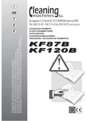 Cleaning Machines KF120B Manual De Instrucciones