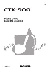 Casio CTK-900 Guía De Usuario