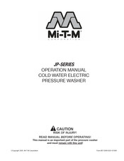 Mi-T-M Corporation JP-SERIE Operación Manual