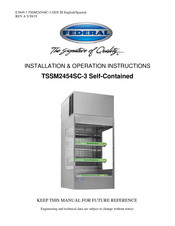 Federal TSSM2454SC-3 Instrucciones De Instalación Y  Operación