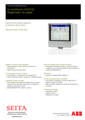 ABB ScreenMaster RVG200 Manual De Instrucciones