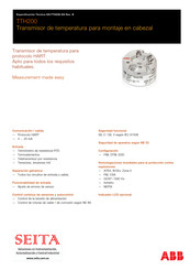 Abb TTH200 Manual De Instrucciones