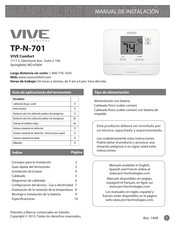 Vive Comfort TP-N-701 Manual De Instalación